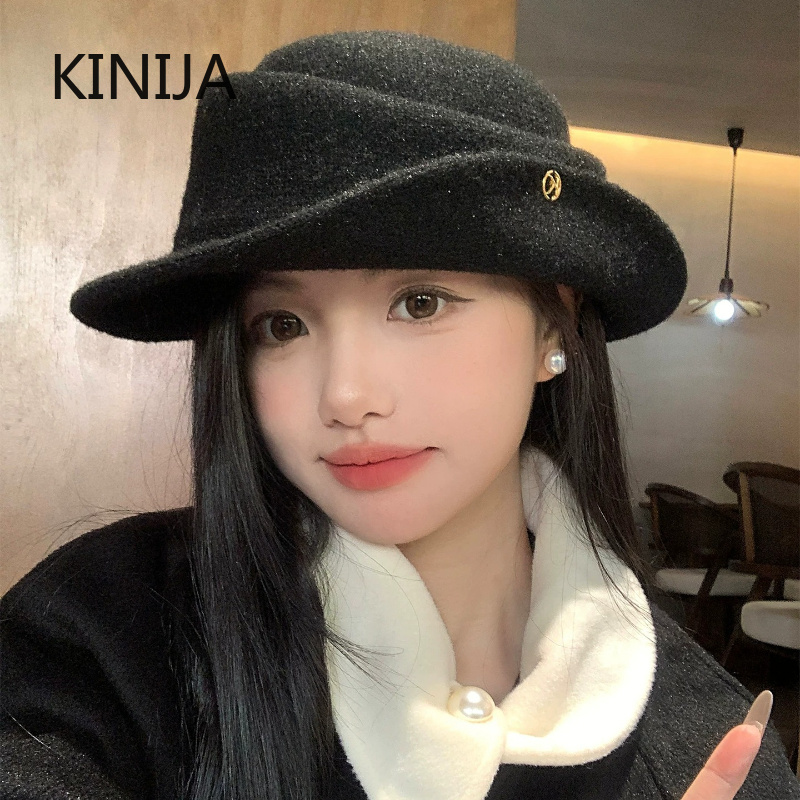 Beret French Wool - Elegante sombrero negro de estilo francés