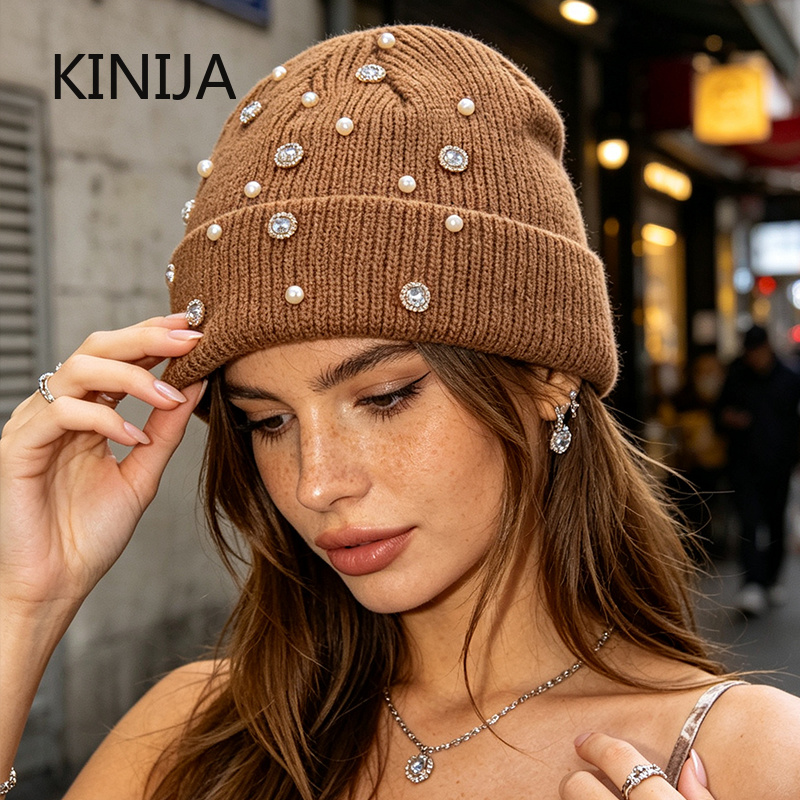 Gorro de invierno de punto con - Beanie Cuffed Knit reseña y precio