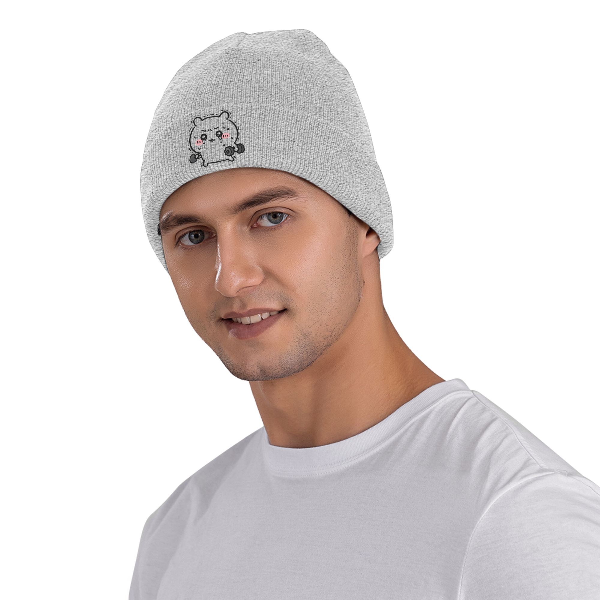 Gorro de punto con ribete y pu - Beanie Cuffed Knit reseña y precio