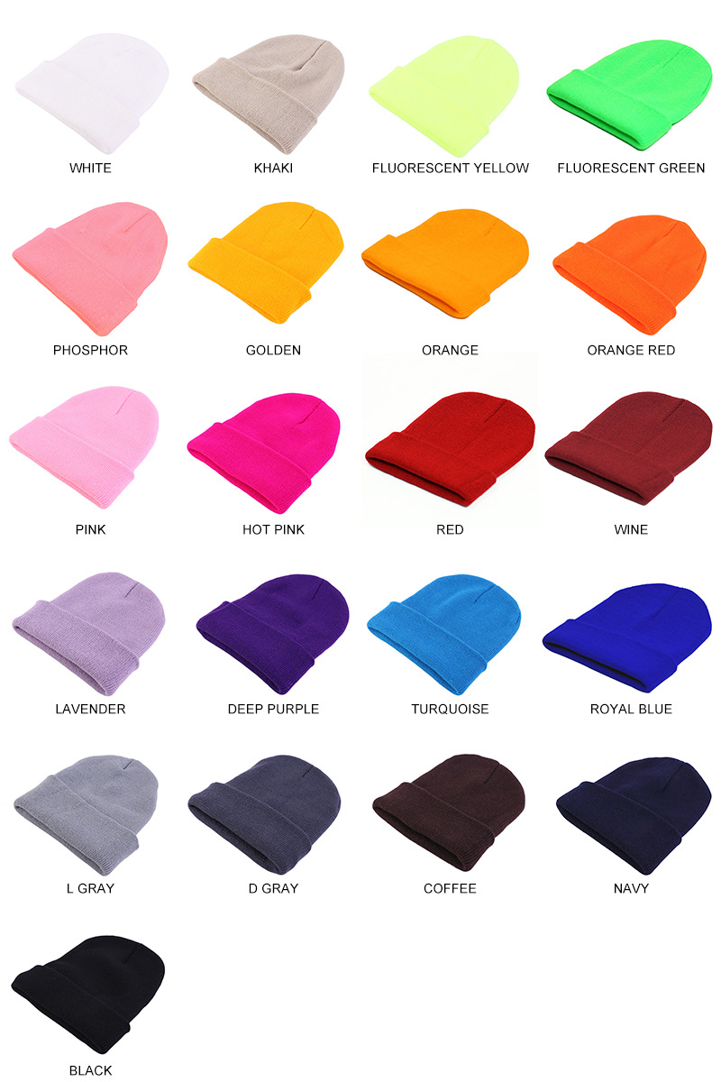 Gorro de punto de color sólido - Beanie Cuffed Knit reseña y precio