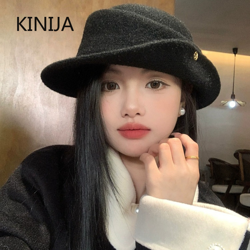 Elegante sombrero negro de est - Beret French Wool reseña y precio